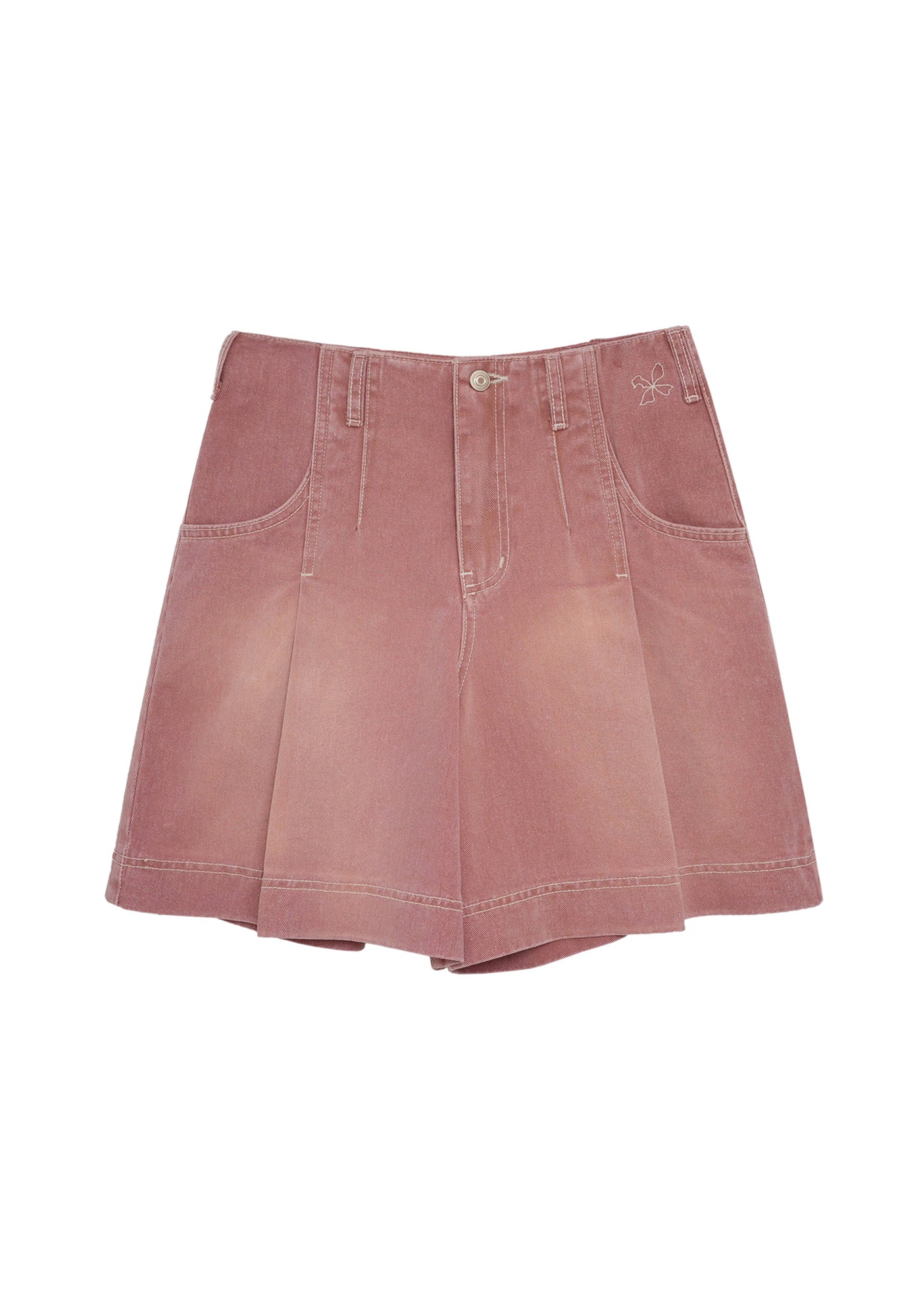 reheat-ss-25-pleated-stitch-shorts-indie-pink-indie-pink-s