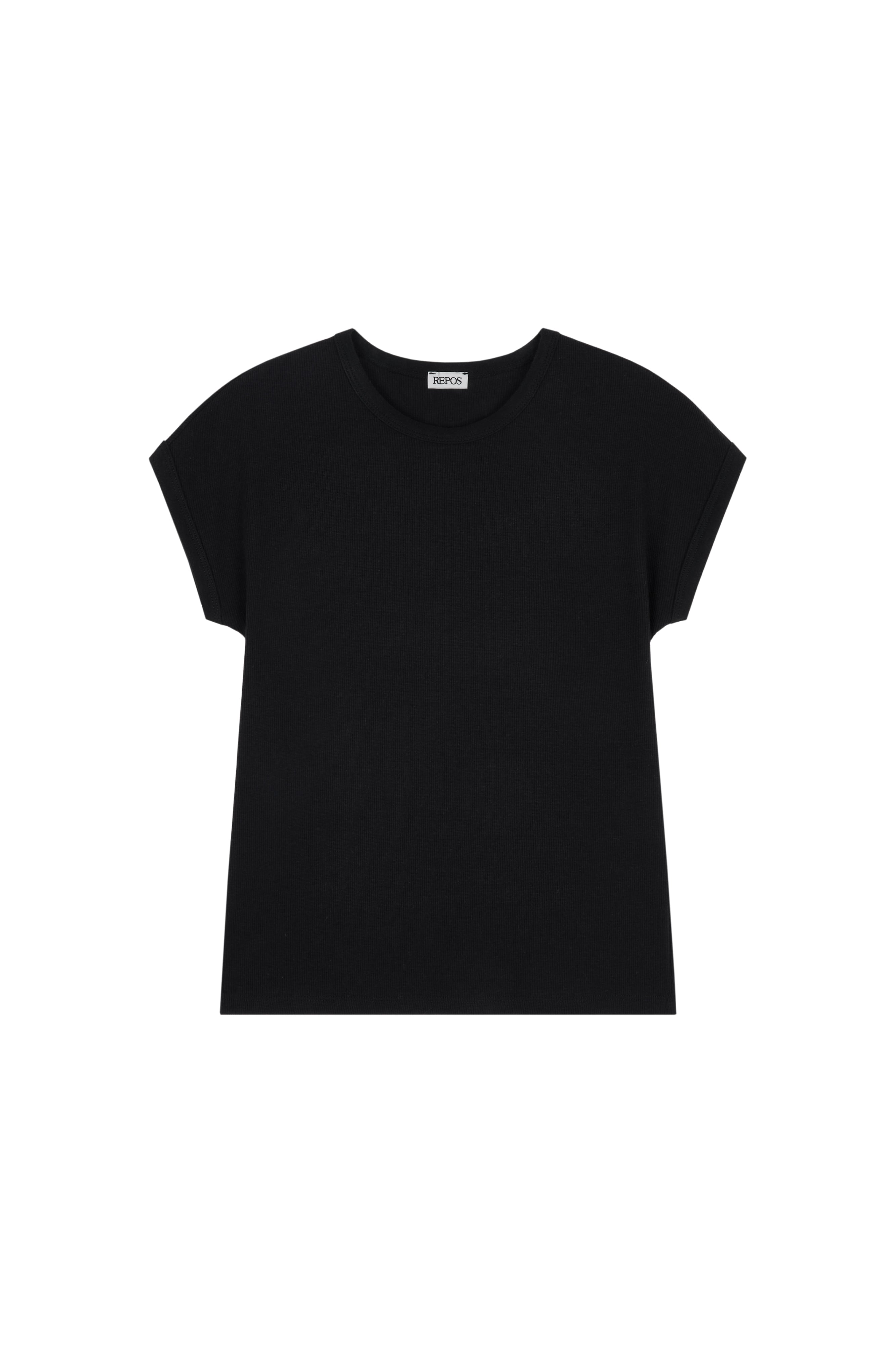 repos-fw-26-cap-sleeve-ribbed-t-black-black-black-s