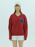 the-greatest-fw-26-denim-pocket-knit-red-s