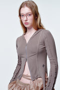 2113-studio-ss-25-corset-zip-up-hoodie-brown