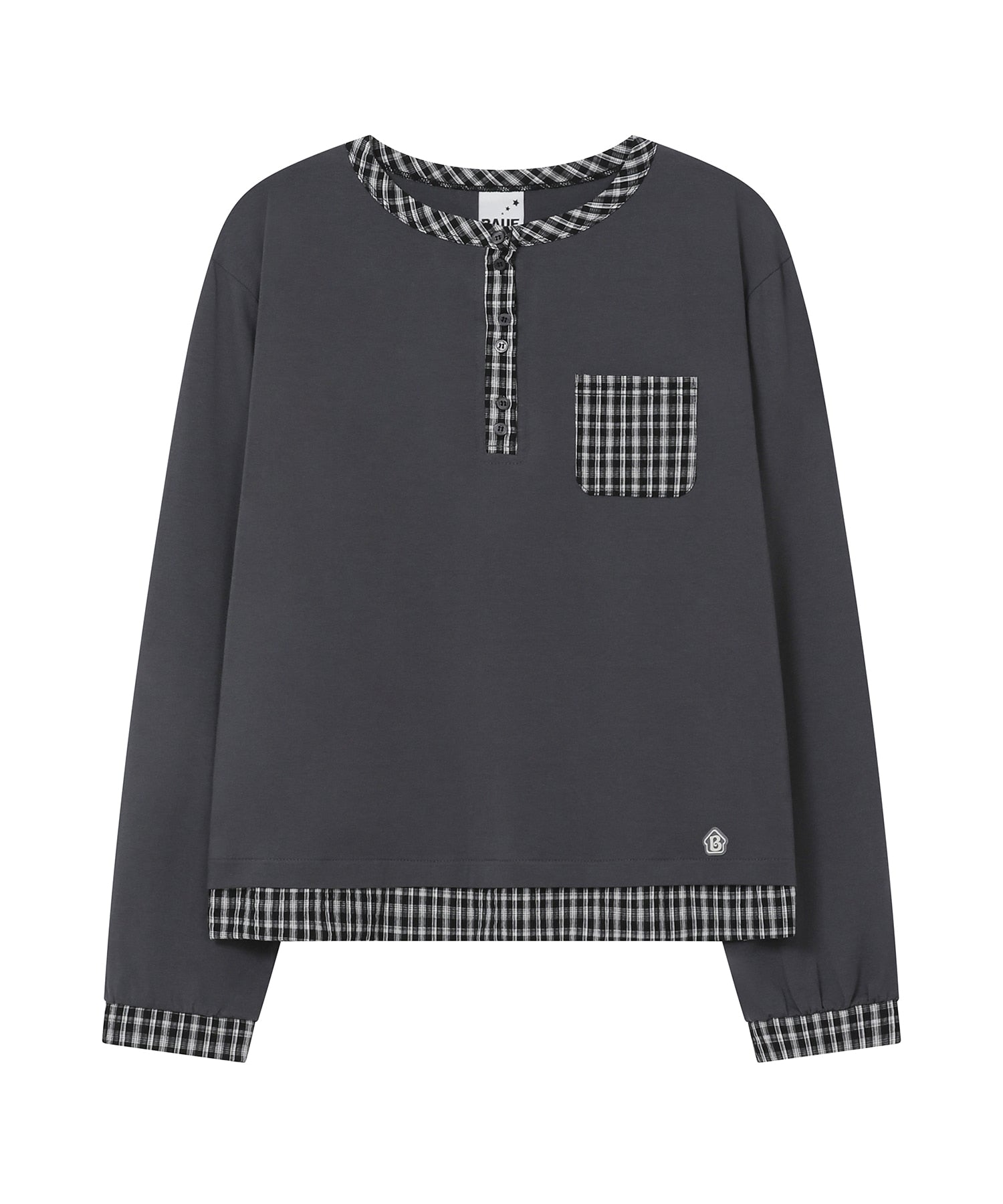 bauf-ss-26-check-henley-long-sleeve-charcoal-charcoal-s