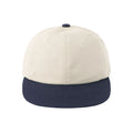 [SUNNECT] Striped 2Tone Cap - Ivory