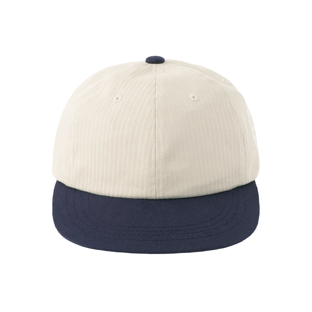 [SUNNECT] Striped 2Tone Cap - Ivory
