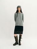 thefeu-fw-26-shaggy-lace-skirt-black-black-s