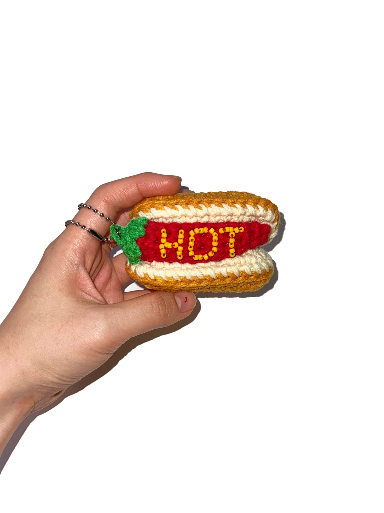 clumsycake-ss-26-hot-hotdog-key-ring-hot-dog-s