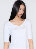 luv-is-true-ss-25-e-basic-half-dot-sleeve-tee-white-white-s
