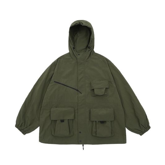 [HAVEOFFDUTY] SS 24 LOOSE MOUNTAIN WIND JACKET (OLIVE)