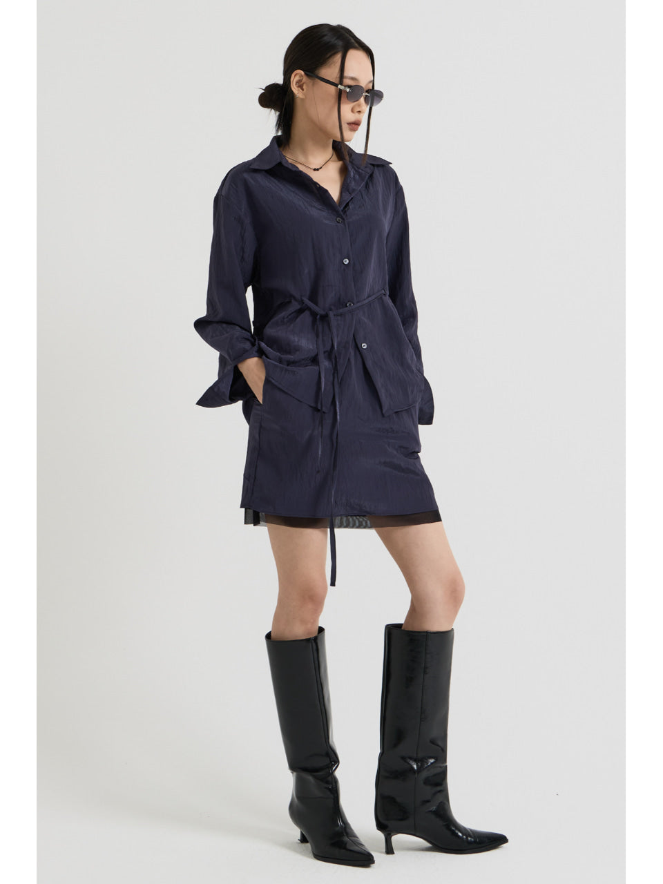 vadefy-ss-25-sheer-layered-mini-skirt-charcoal-charcoal-s