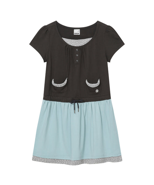 bauf-ss-26-string-layered-pocket-one-piece-dress-charcoal-mint-charcoal-mint-s