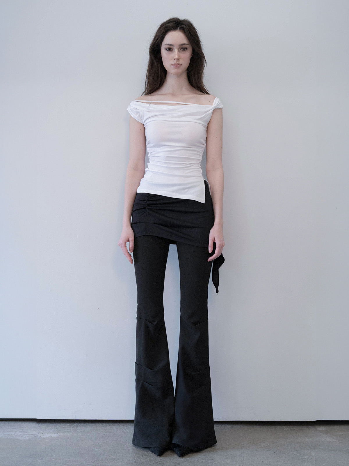 damio-ss-26-draped-strap-sleeveless-top-white-white-s