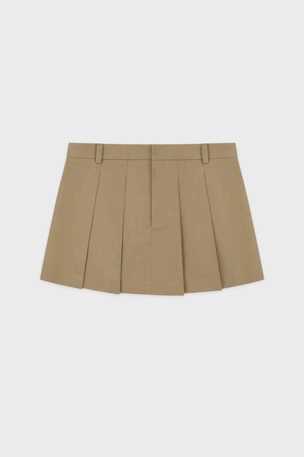 sinoon-fw-25-low-waist-pleated-mini-skirt-beige-beige-s