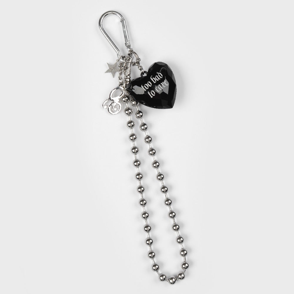 eireve-ss-25-too!!-xl-heart-multi-keychain-(black)