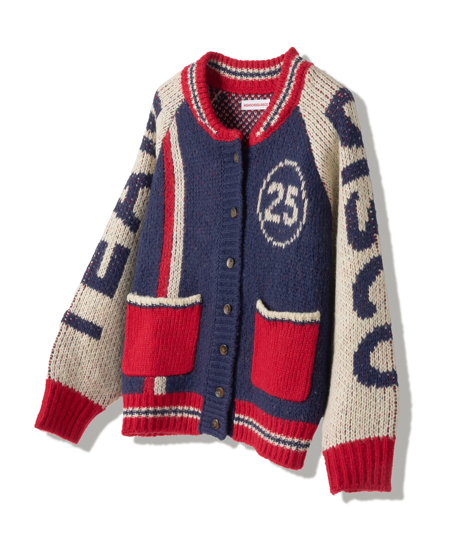 high-school-disco-fw-24-team-disco-graphic-cowichan-cardigan_navy