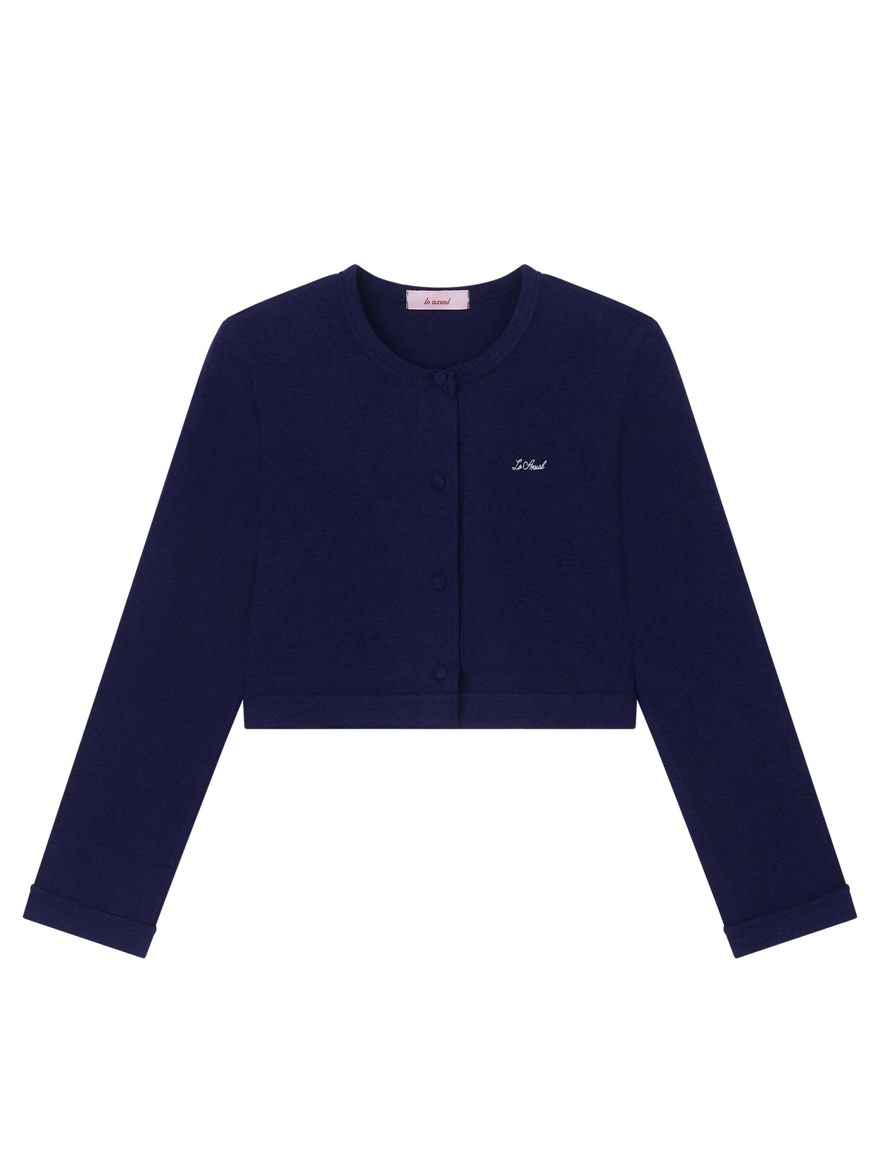 lo-axual-fw-25-logo-embroidery-blooming-crop-cardigan-deep-blue-deep-blue-s