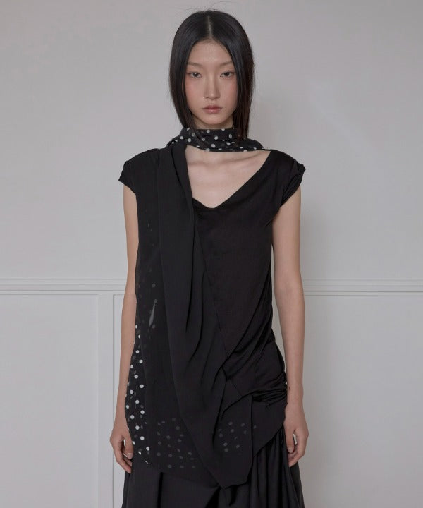 flareup-ss-25-layered-dot-scarf-tshirt-(fl172_black)