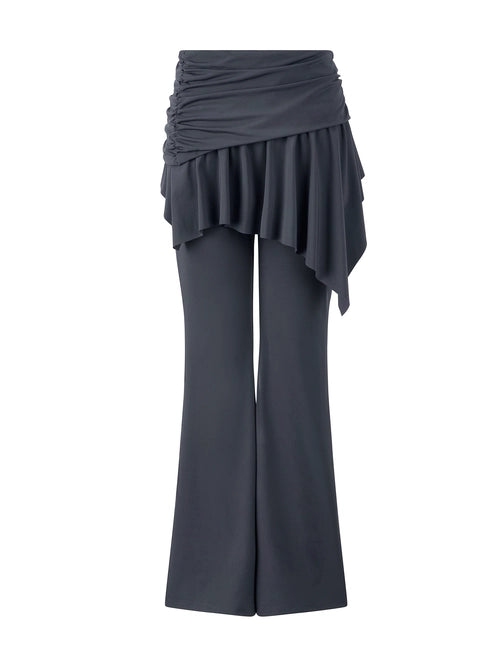 a-few-comments-fw-25-boot-cut-jersey-skirt-pants-charcoal-charcoal-s