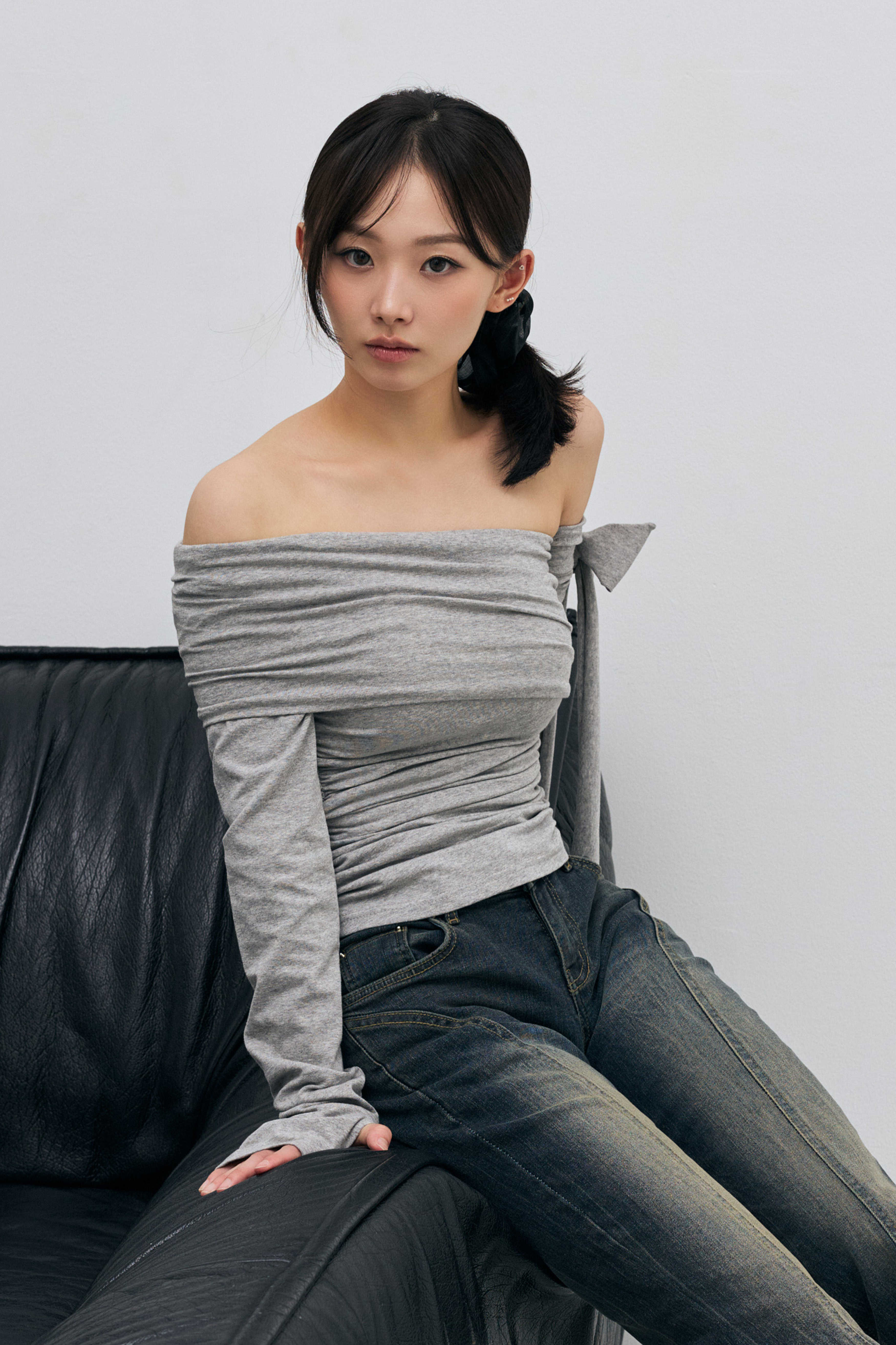 arikim-ss-26-rien-one-shoulder-shirring-top-melange-melange-s