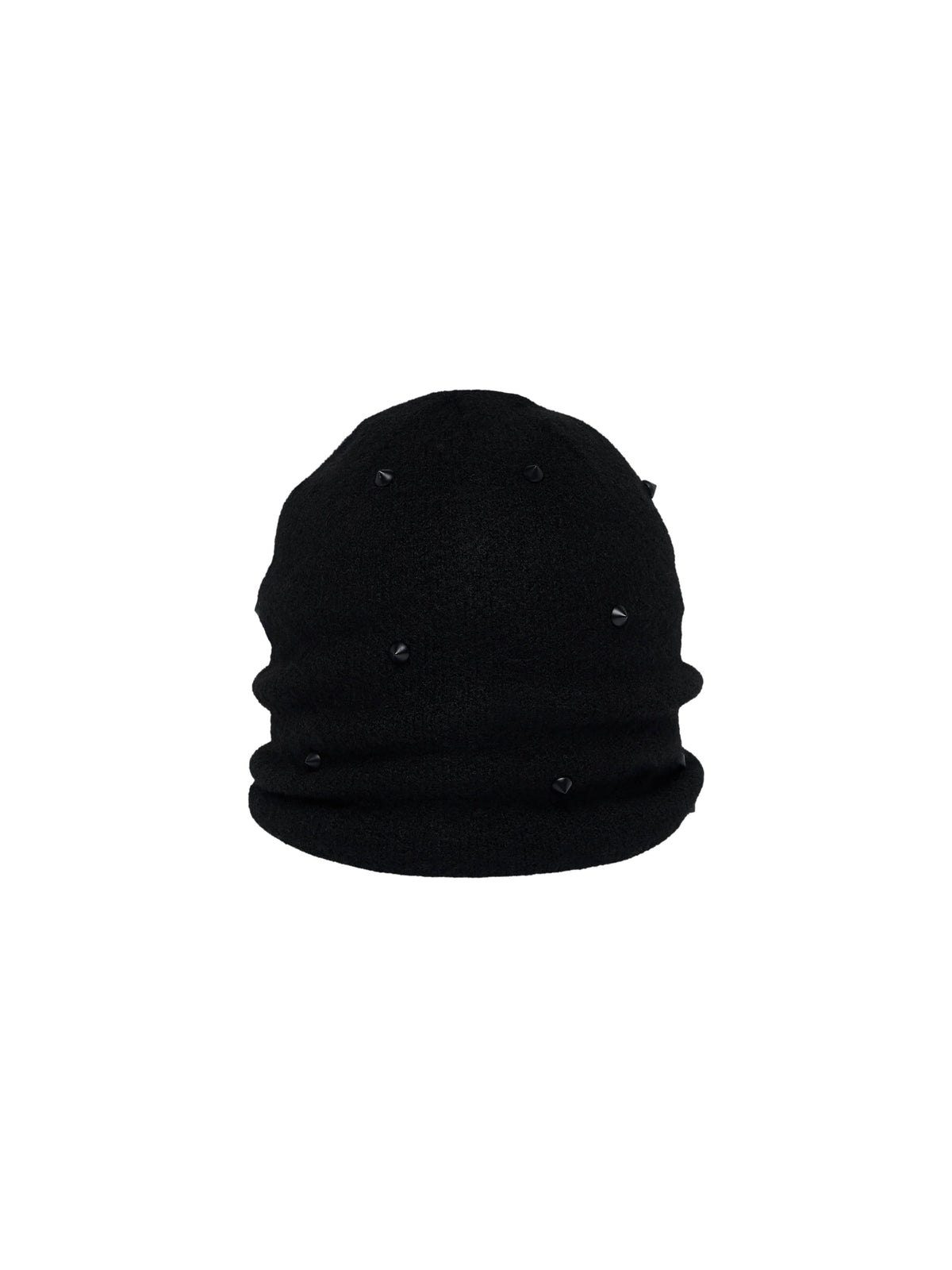 lecyto-fw-26-spike-studded-knit-beanie-black-black-s