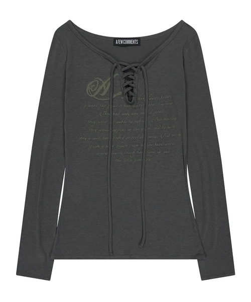 a-few-comments-fw-25-pale-printed-lace-up-long-sleeve-top-charcoal-charcoal-s