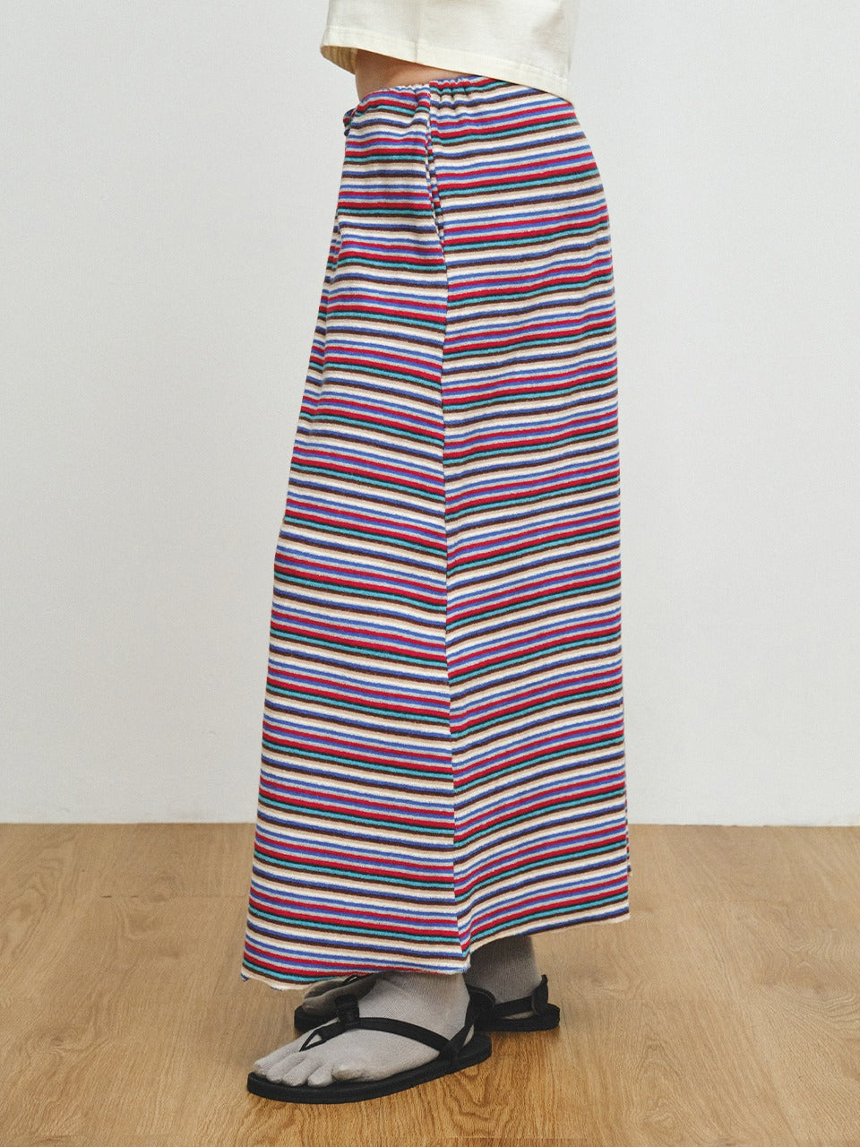 plzproject-ss-26-terry-multi-stripe-skirt-blue-blue-s