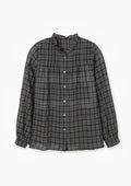 opendoorstudio-fw-26-ruffle-neck-check-blouse-gray-s