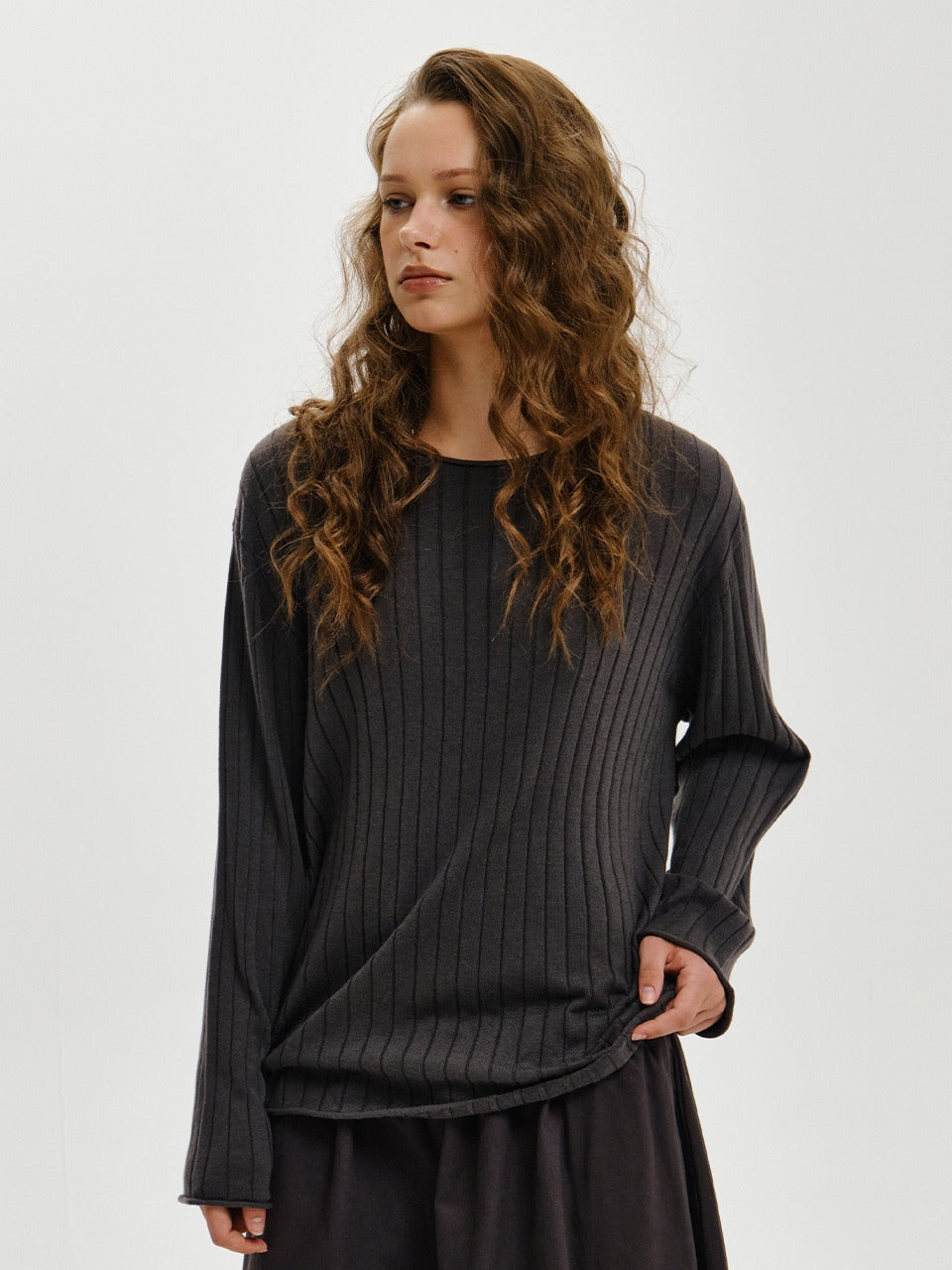 plzproject-fw-26-ribbed-knit-long-sleeve-charcoal-charcoal-s