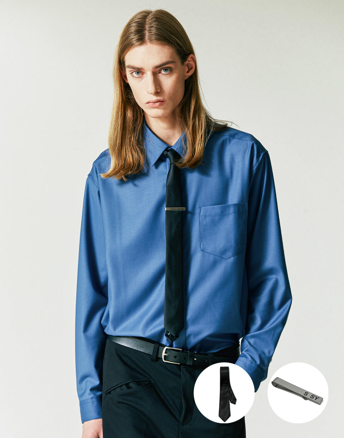 ssy-fw-26-slim-tieclip-fine-twill-tip-shirt-blue-blue-s