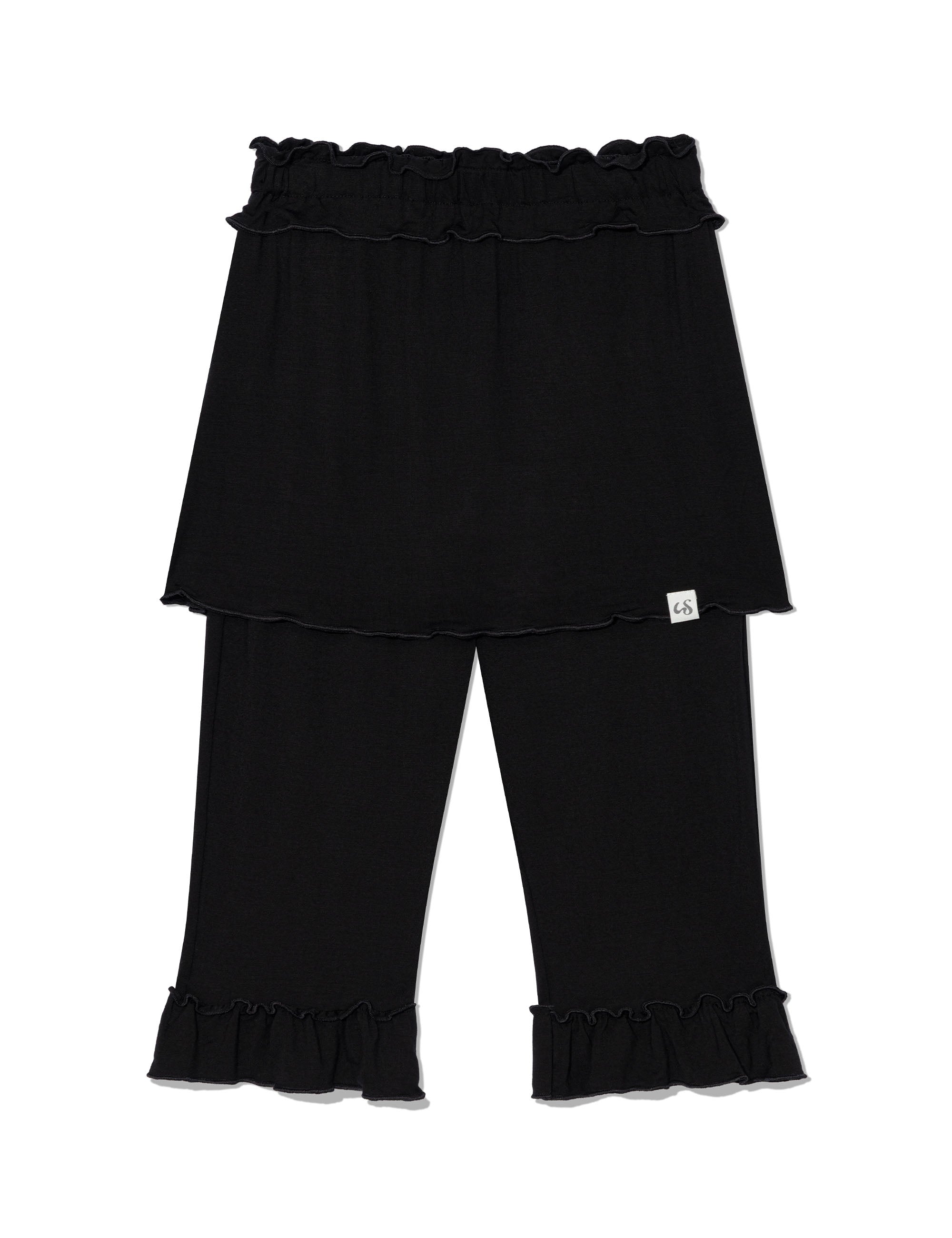 uglyshadow-ss-26-frill-capri-skirt-pants-black-black-s