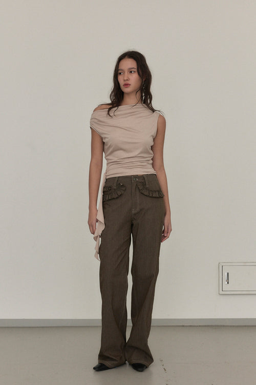 dode-ss-26-zelda-ruffles-denim-pants-brown-s