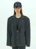 the-greatest-fw-26-suede-blazer-bk-black-s