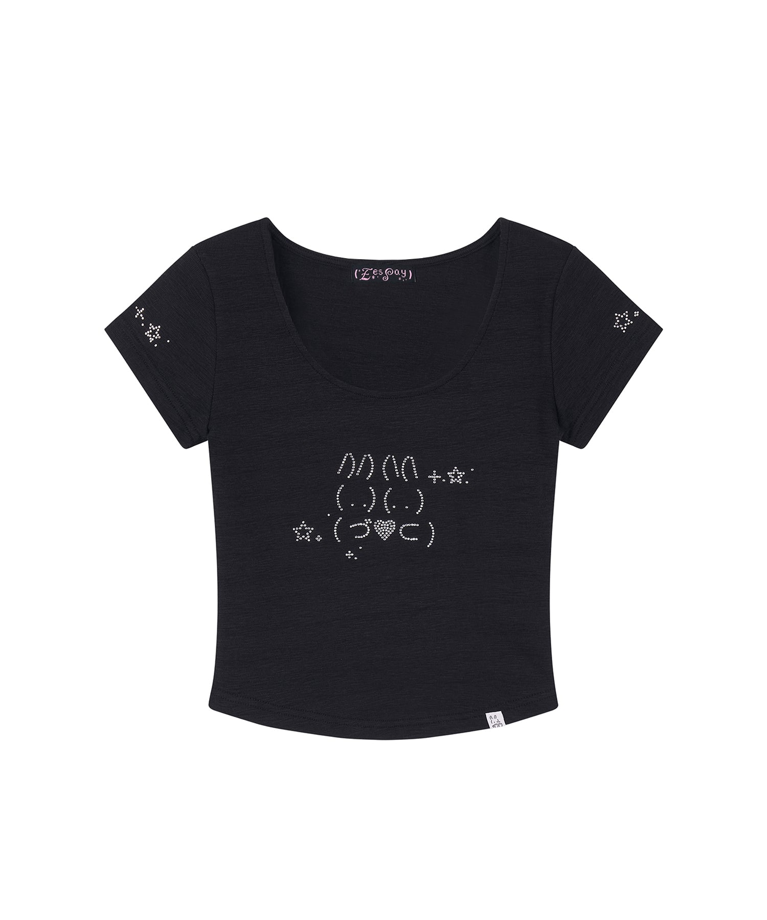 eessay-ss-25-t-k-rabbit-t-shirt-black-black-s