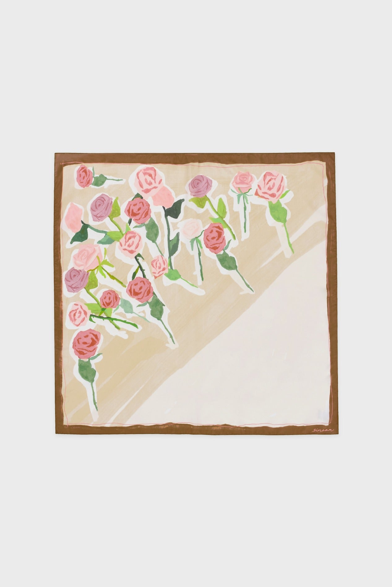 sinoon-fw-25-sn-flower-texture-scarf-brown-brown-s