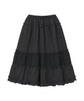 bauf-fw-25-vintage-frill-skirt-check-black-check-black-s
