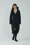 gimmetheyoung-fw-26-g-beaded-fringe-tie-long-shirt-black-black-s