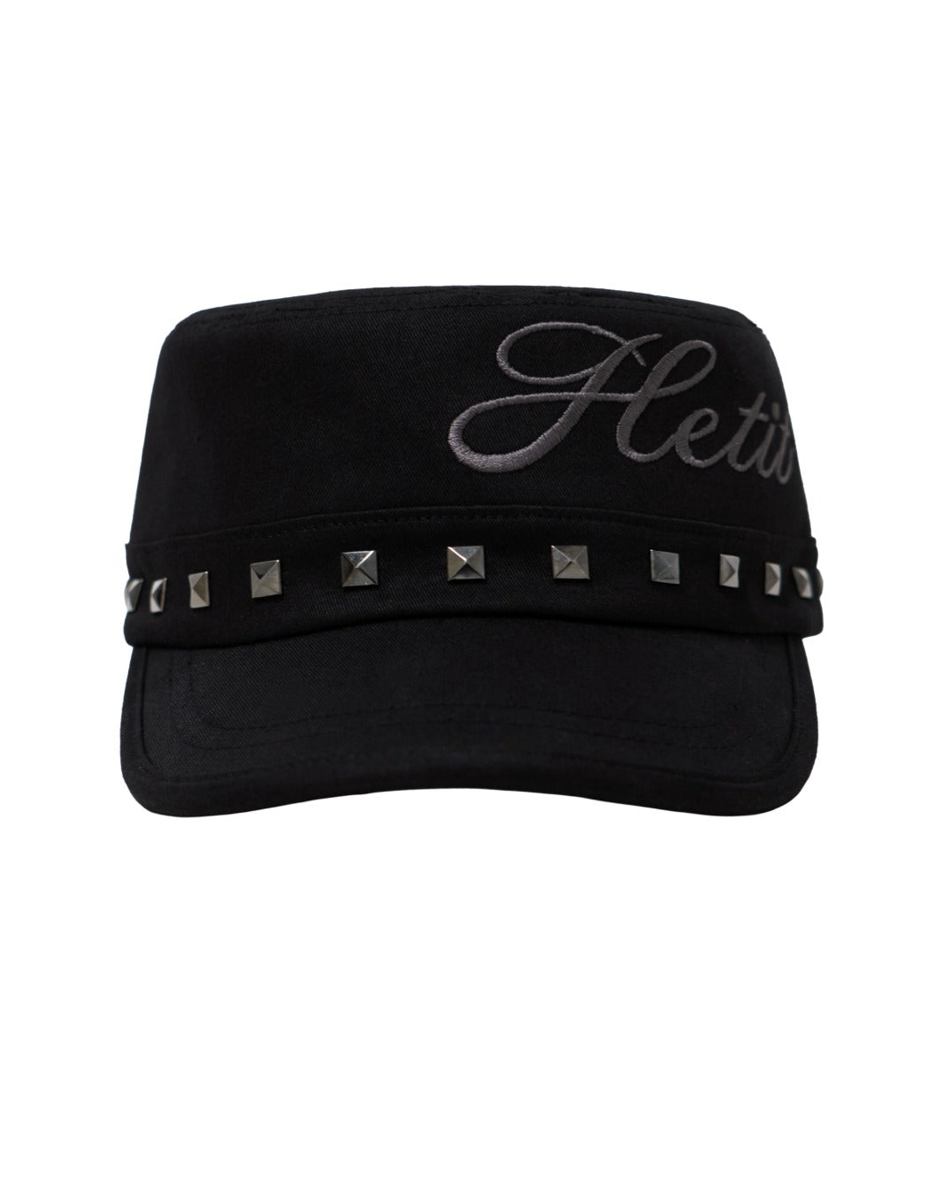 hetit-fw-25-stud-military-cap-black-black-s