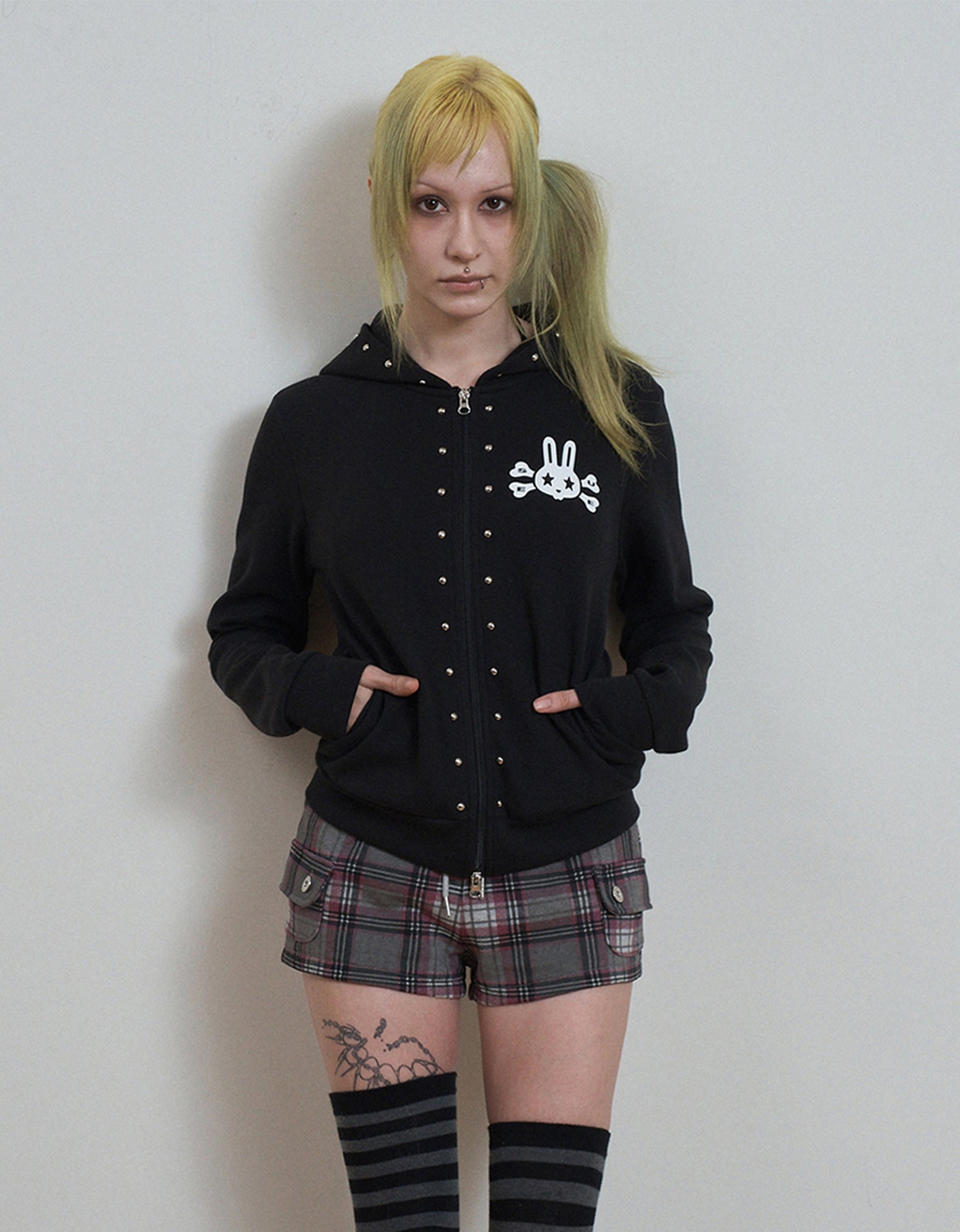 setup-exe-fw-26-skull-rabbit-slim-hoodie-zip-up-black-black-s