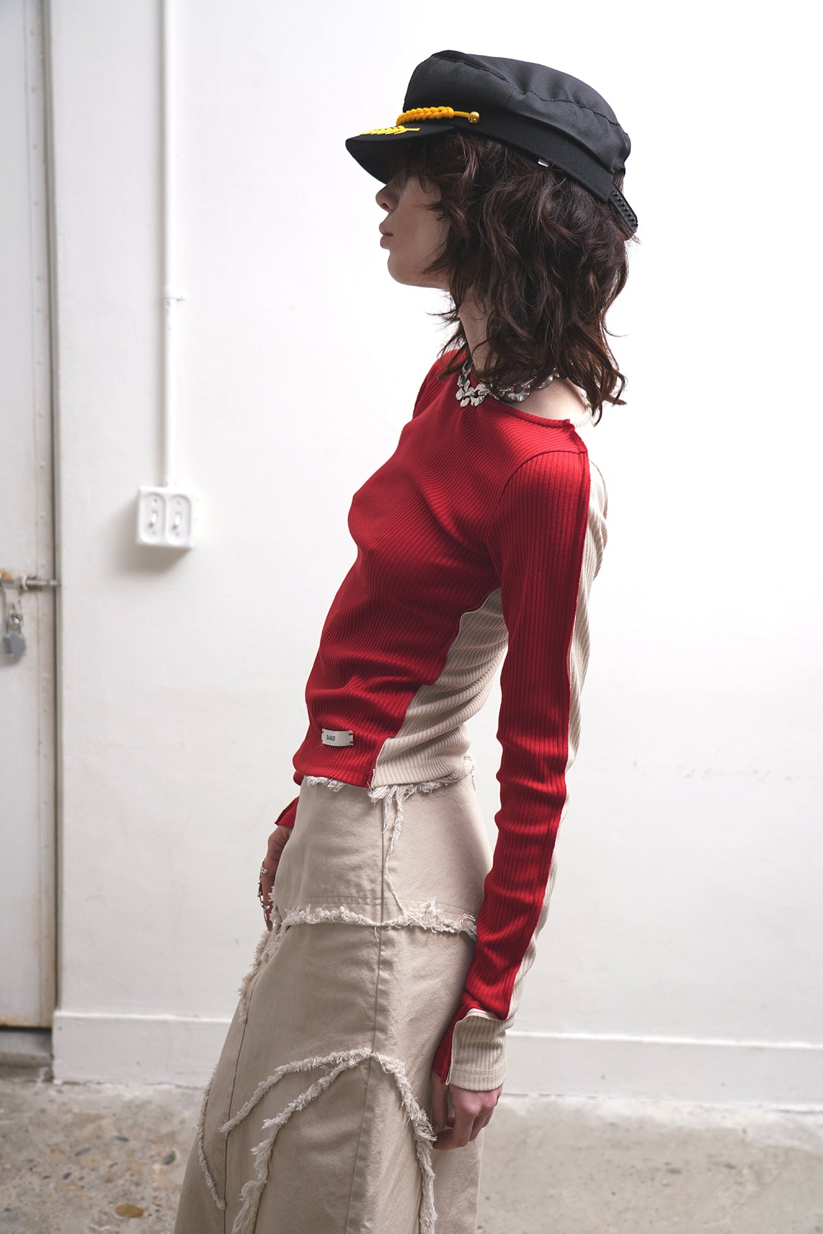 dared-fw-25-half-and-half-long-sleeve-top-red-red-s
