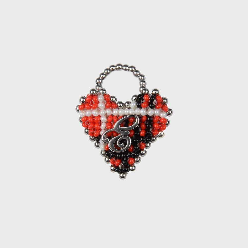eireve-fw-25-beaded-tartan-check-heart-ring-red-red-s