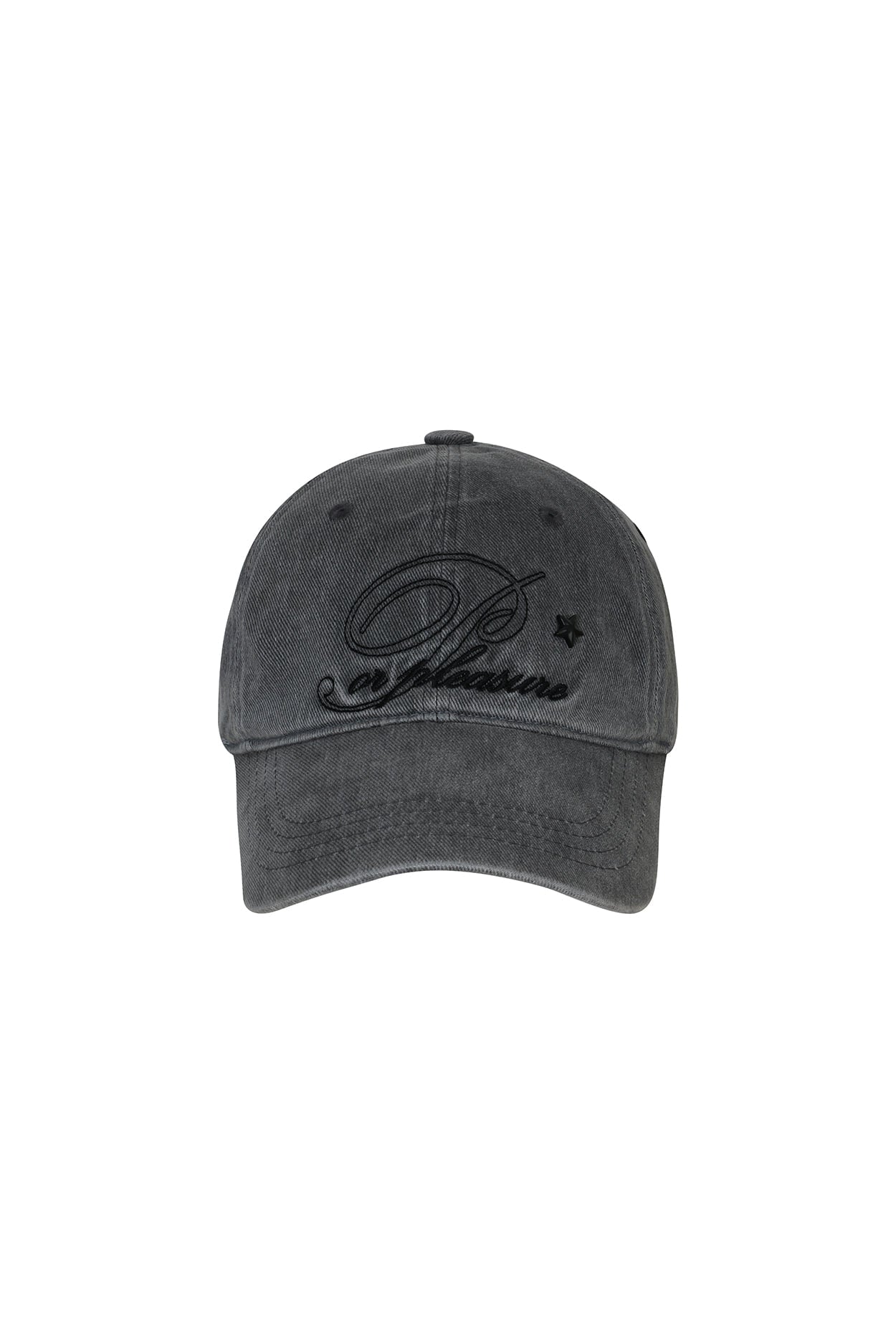 pain-or-pleasure-fw-25-p-logo-washed-ball-cap-charcoal-charcoal-s