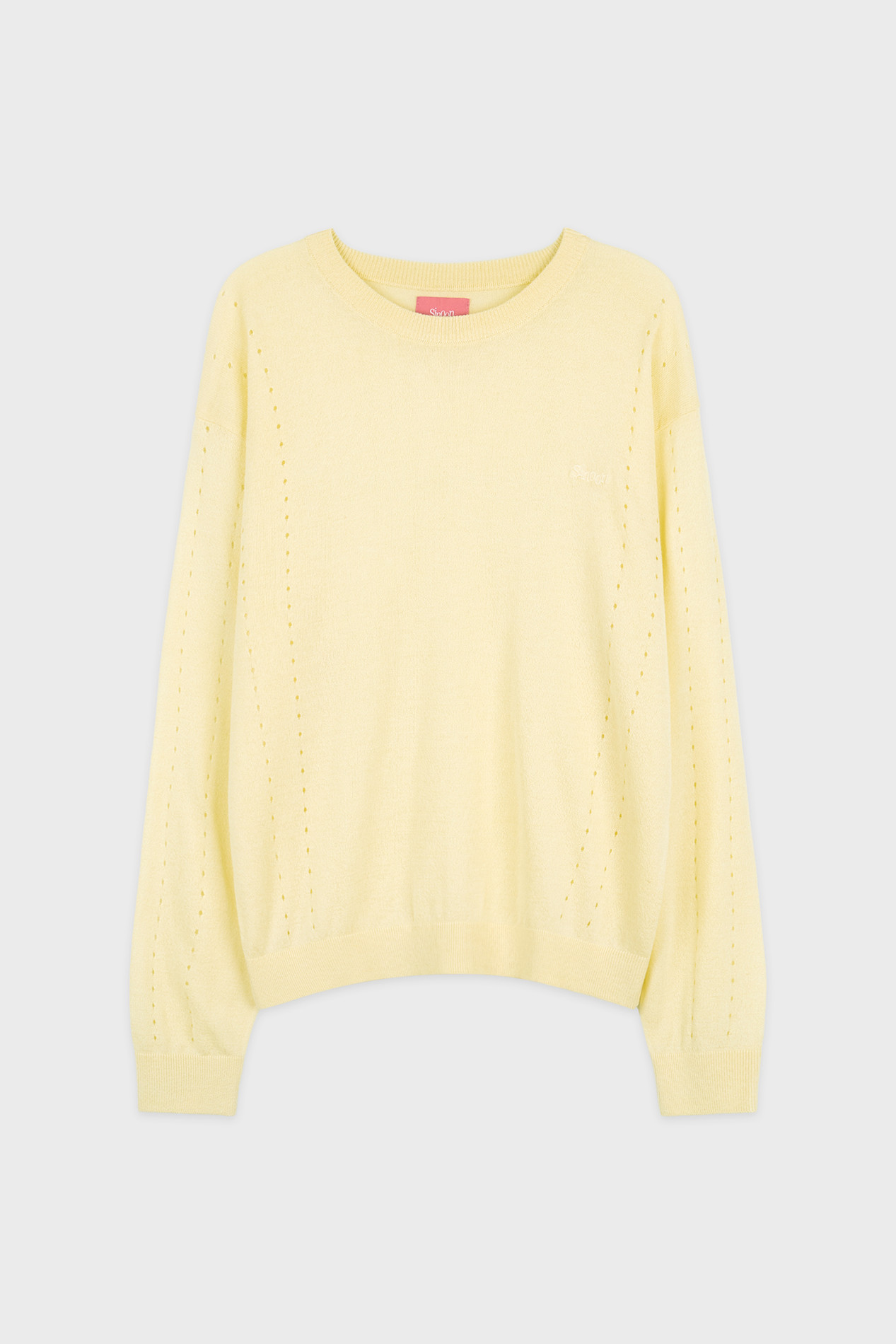 sinoon-ss-26-sheer-logo-long-sleeve-knit-pullover-lemon-yellow-lemon-yellow-s