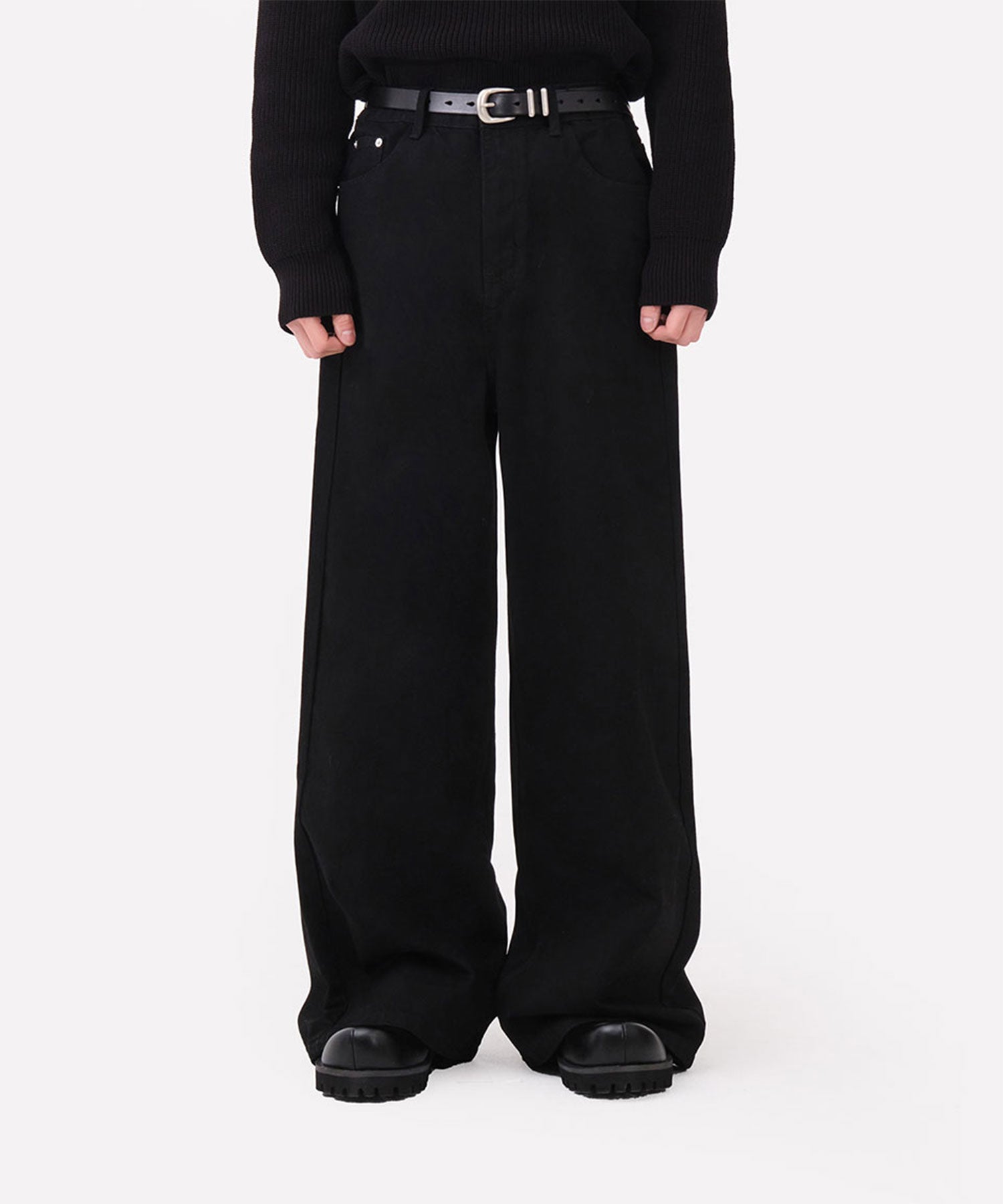 dwscompany-ss-25-oneway-washed-wide-denim-pants-(black)
