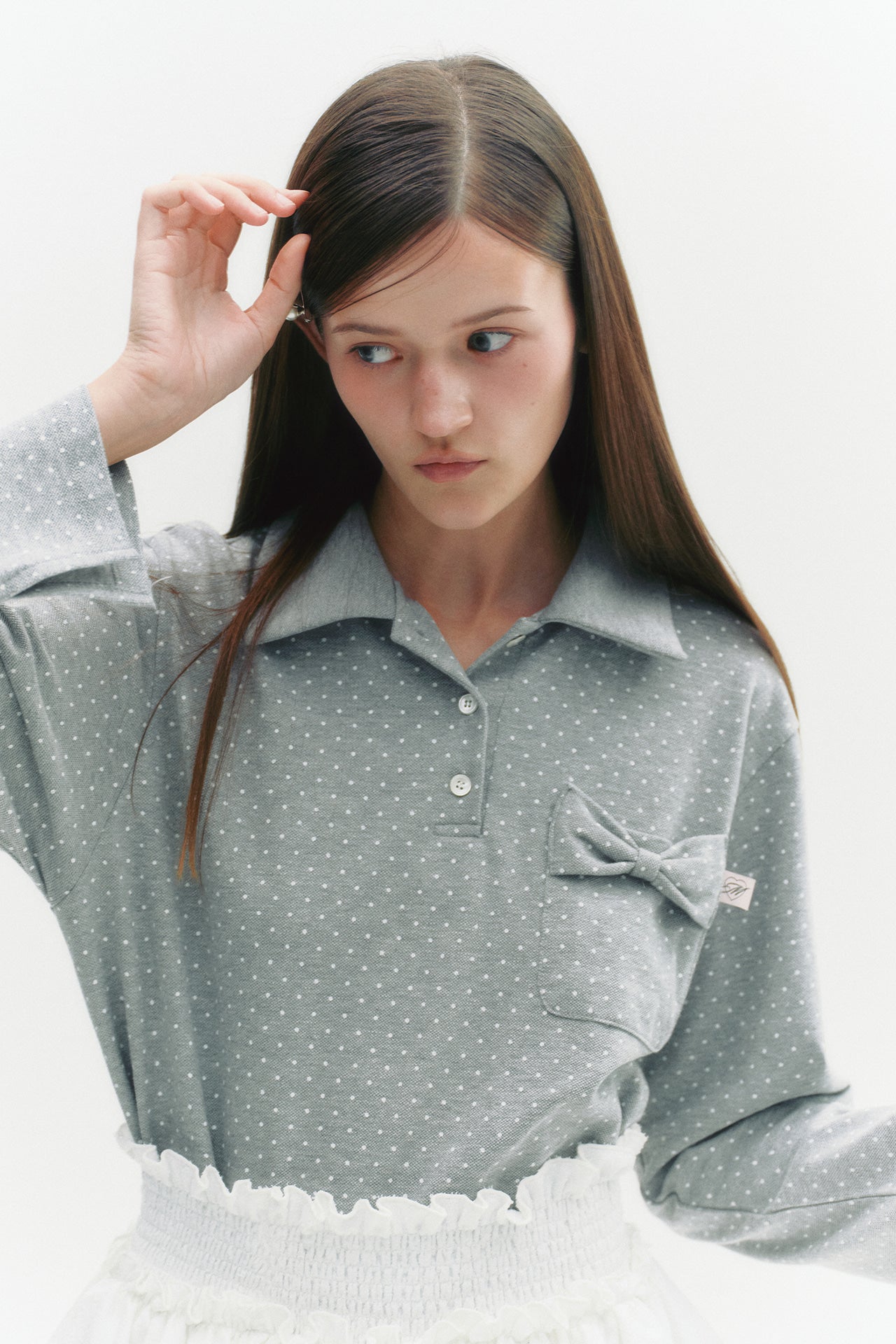 moilly-fw-25-ribbon-dot-pk-t-shirt-gray-gray-s