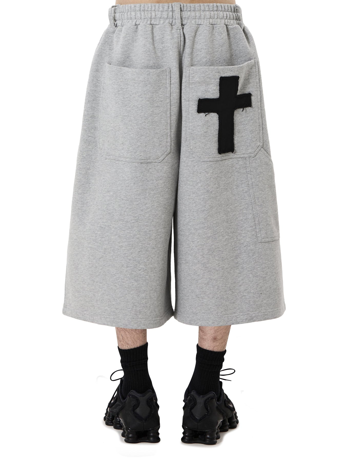 oy-ss-26-cross-patch-sweat-shorts-melange-gray-s