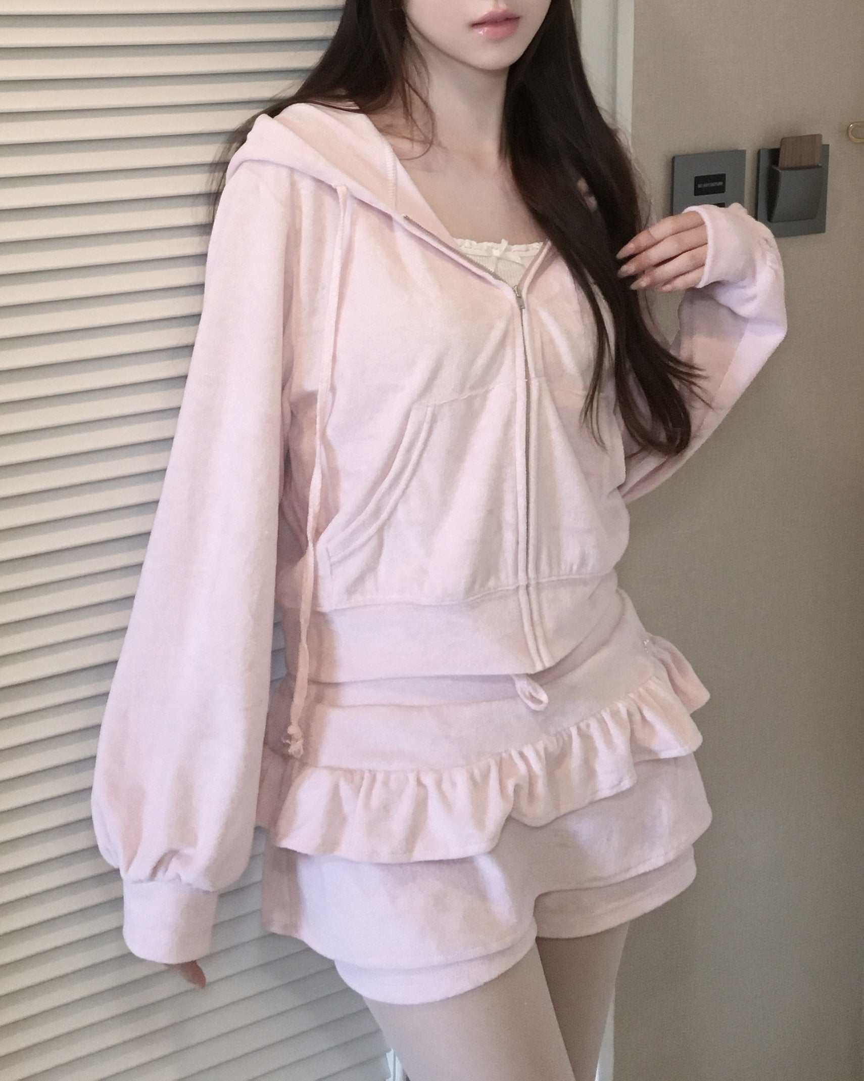 whisfairy-ss-26-blush-velour-frill-skort-pink-pink-s