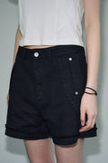 sis-a-ss-25-cut-out-line-cotton-half-pants-/-black