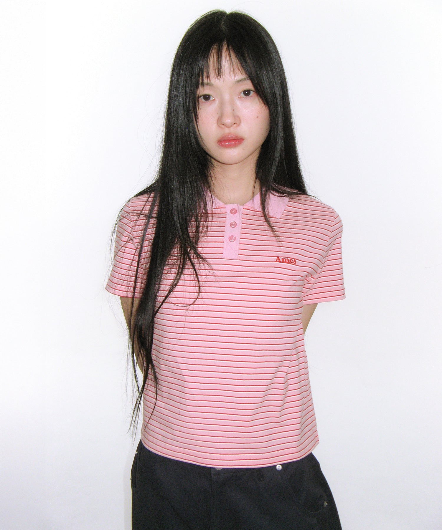 ames-worldwide-ss-26-basic-stripe-collar-tee-pink-pink-s