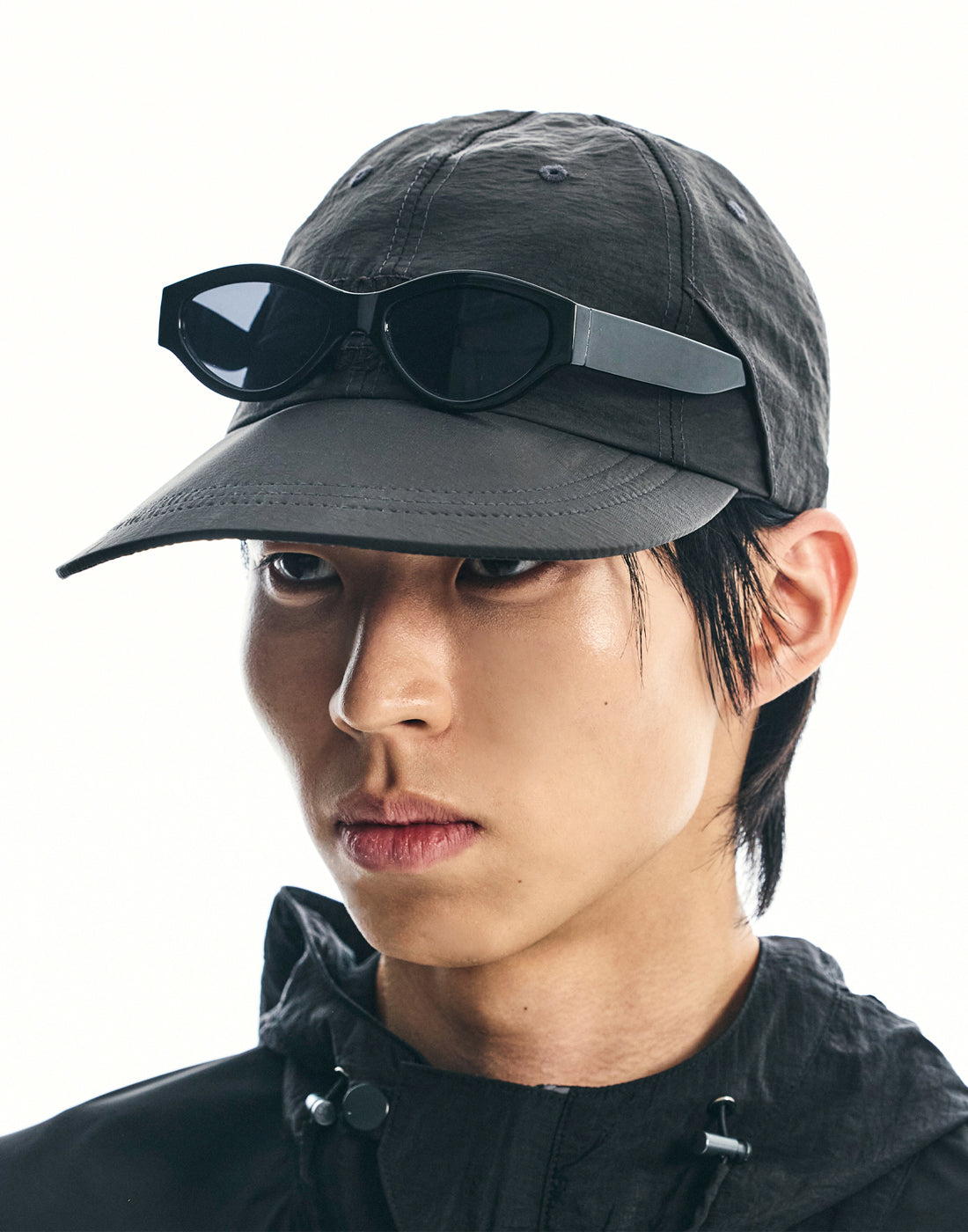 ssy-ss-25-slow-walkers-club-nylon-long-bill-cap-black