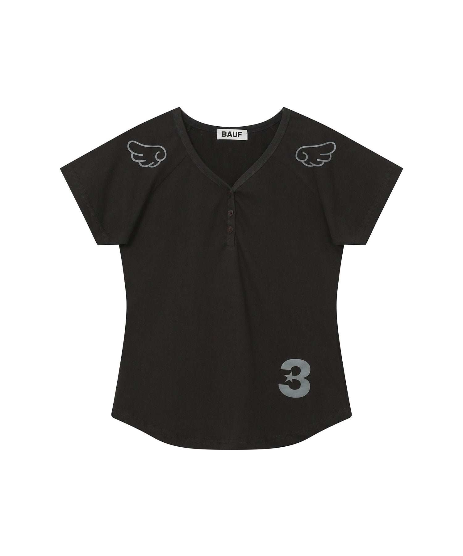 bauf-ss-25-3button-angel-slim-fit-tshirt-(charcoal)