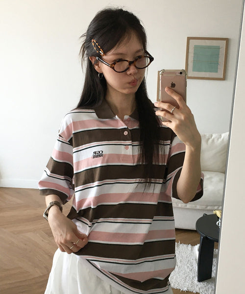 codegraphy-ss-26-multi-stripe-collar-t-shirt-brown-brown-s