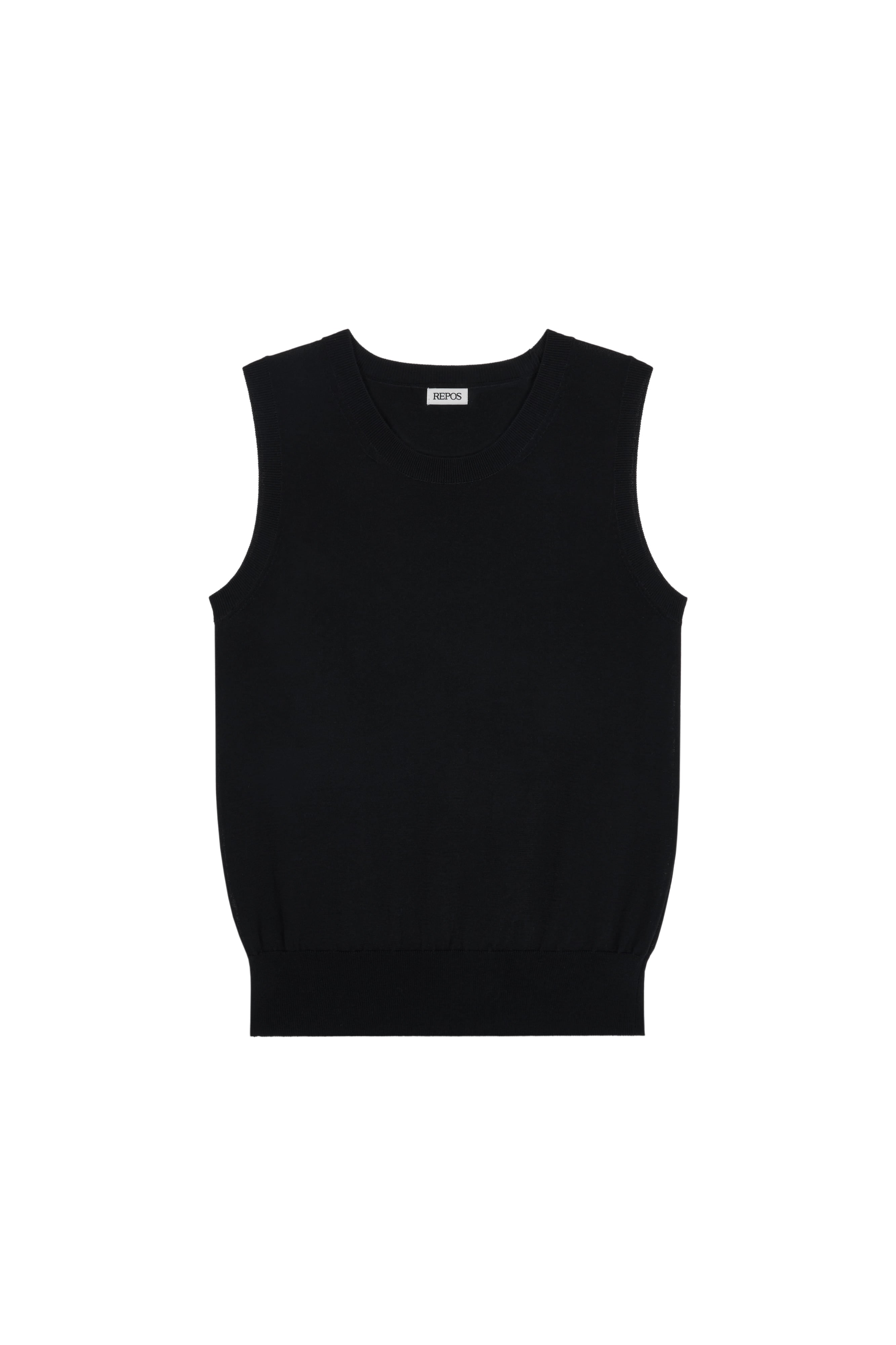 repos-fw-26-airy-cotton-blend-sleeveless-top-black-black-black-s